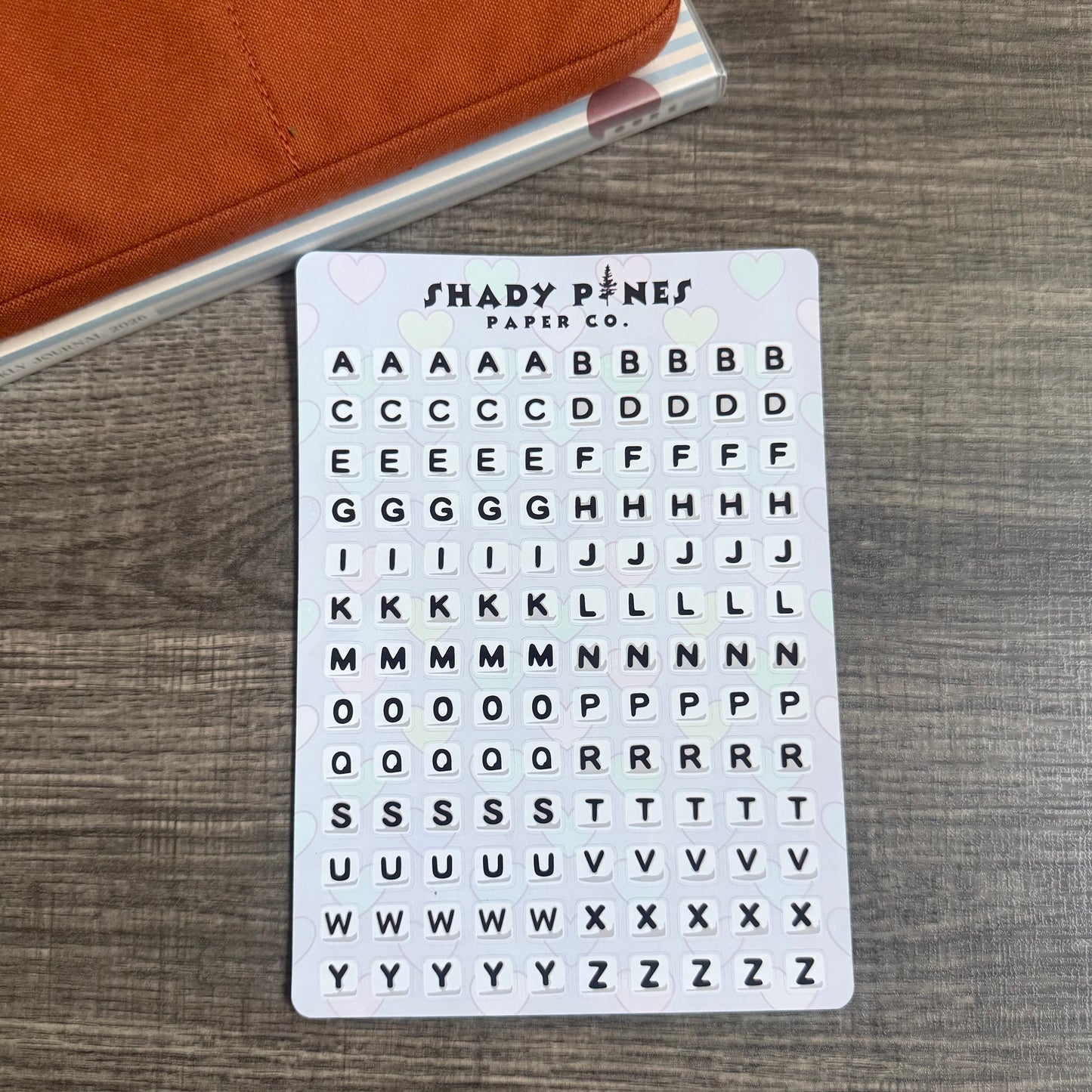 Black & White Square Alphabet