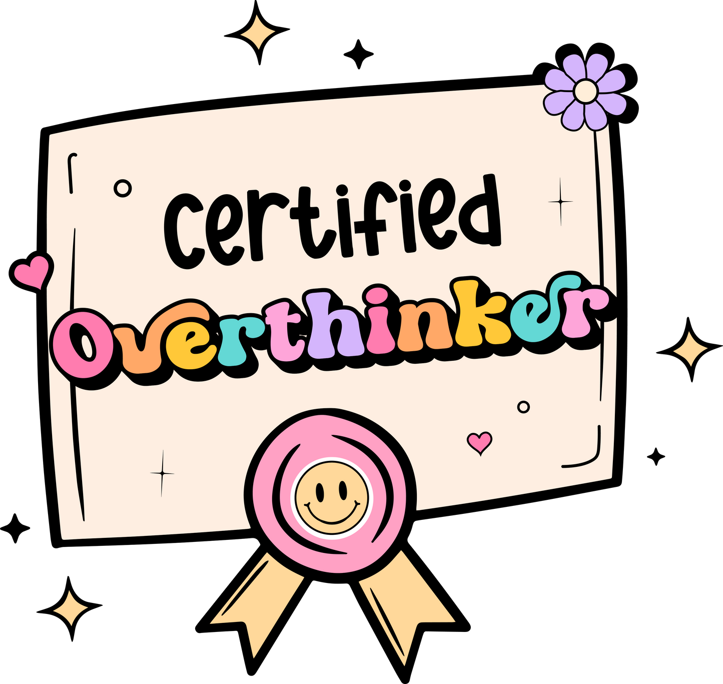 Certified Overthinker Sticker