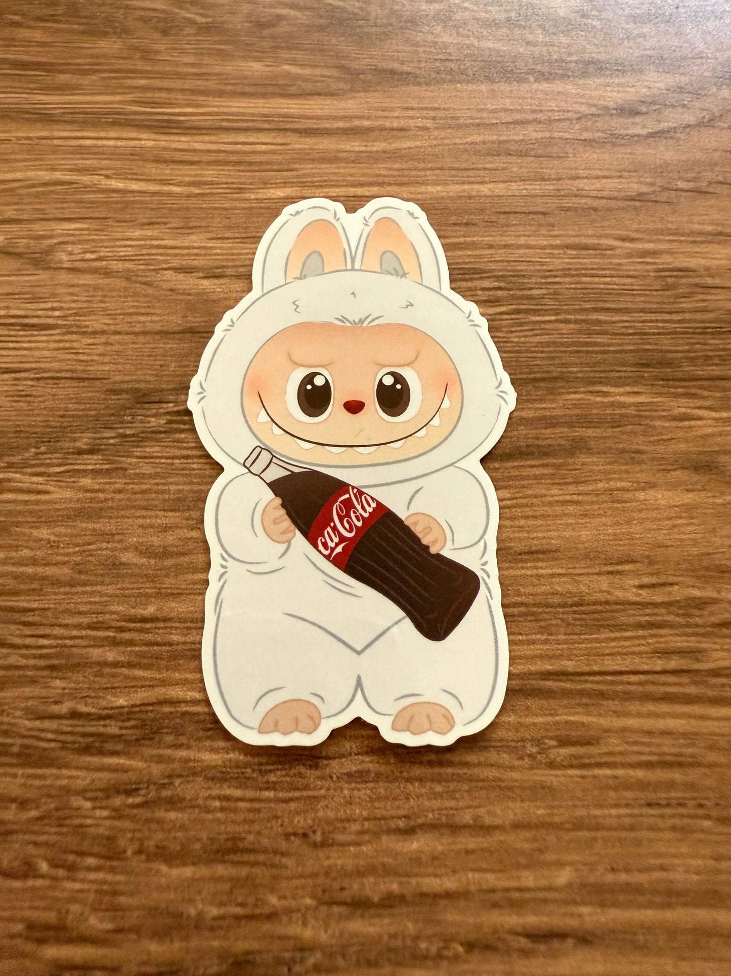 Cola Bottle Bu Boo Sticker Diecut