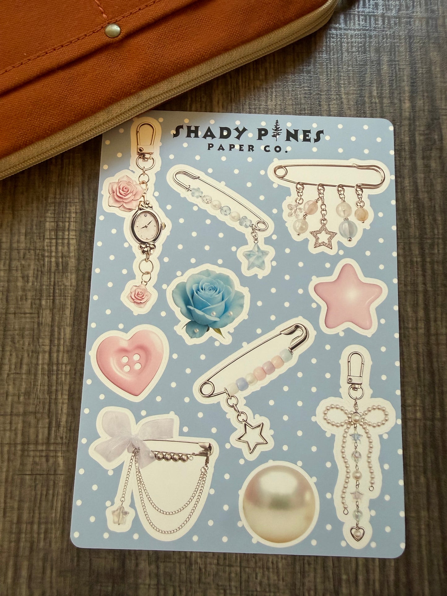 Safety Pins + Charms