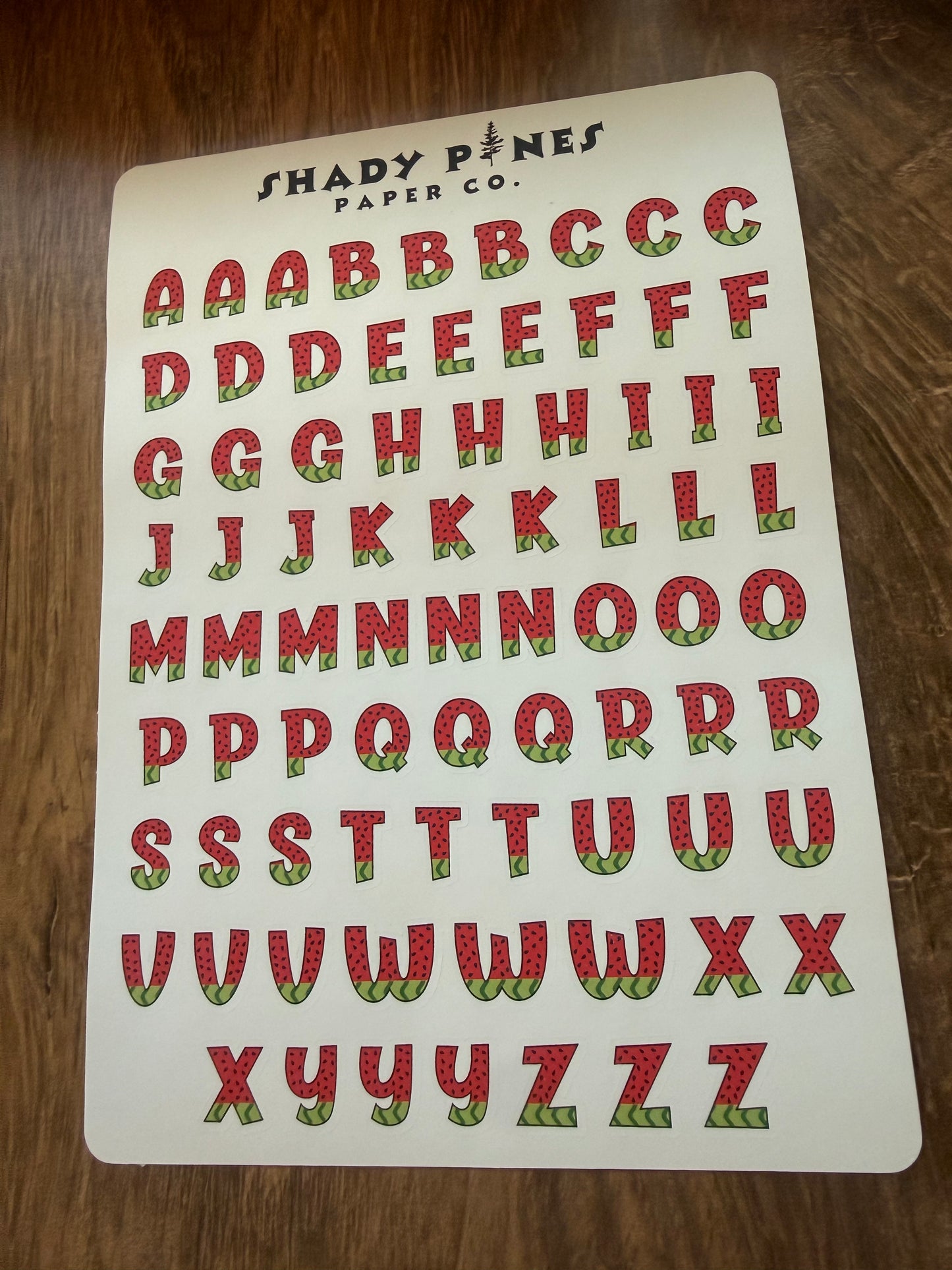 Watermelon Alphabet