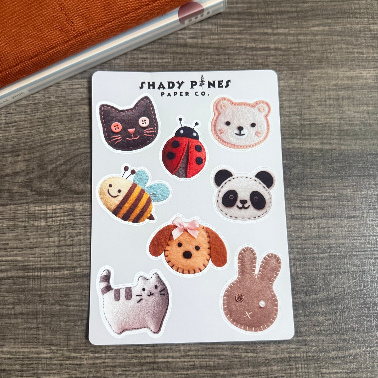 Animal Felt Stickers