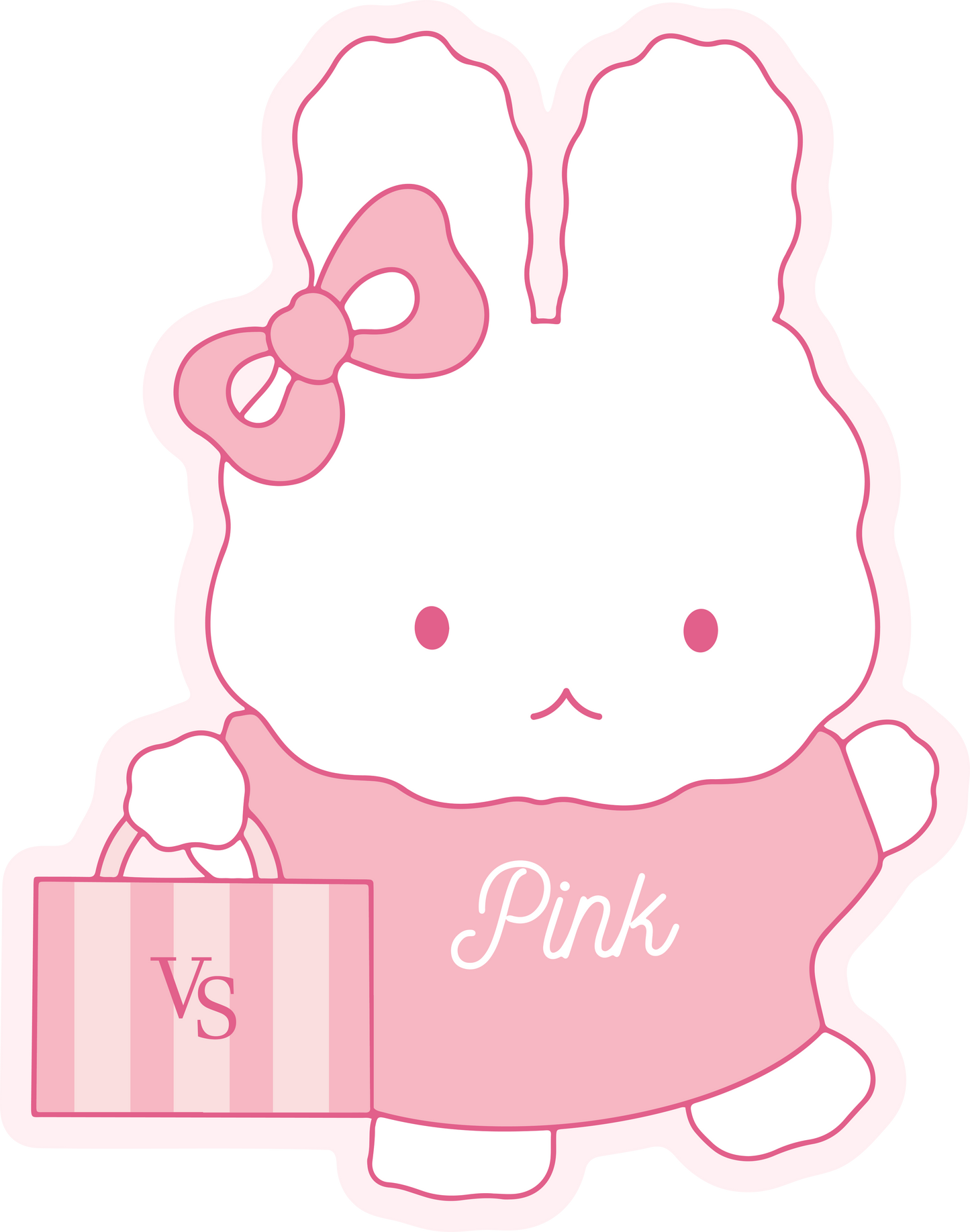 Pink Bow Bunny