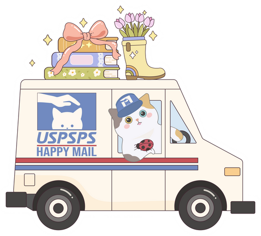 Postal Van Decorated