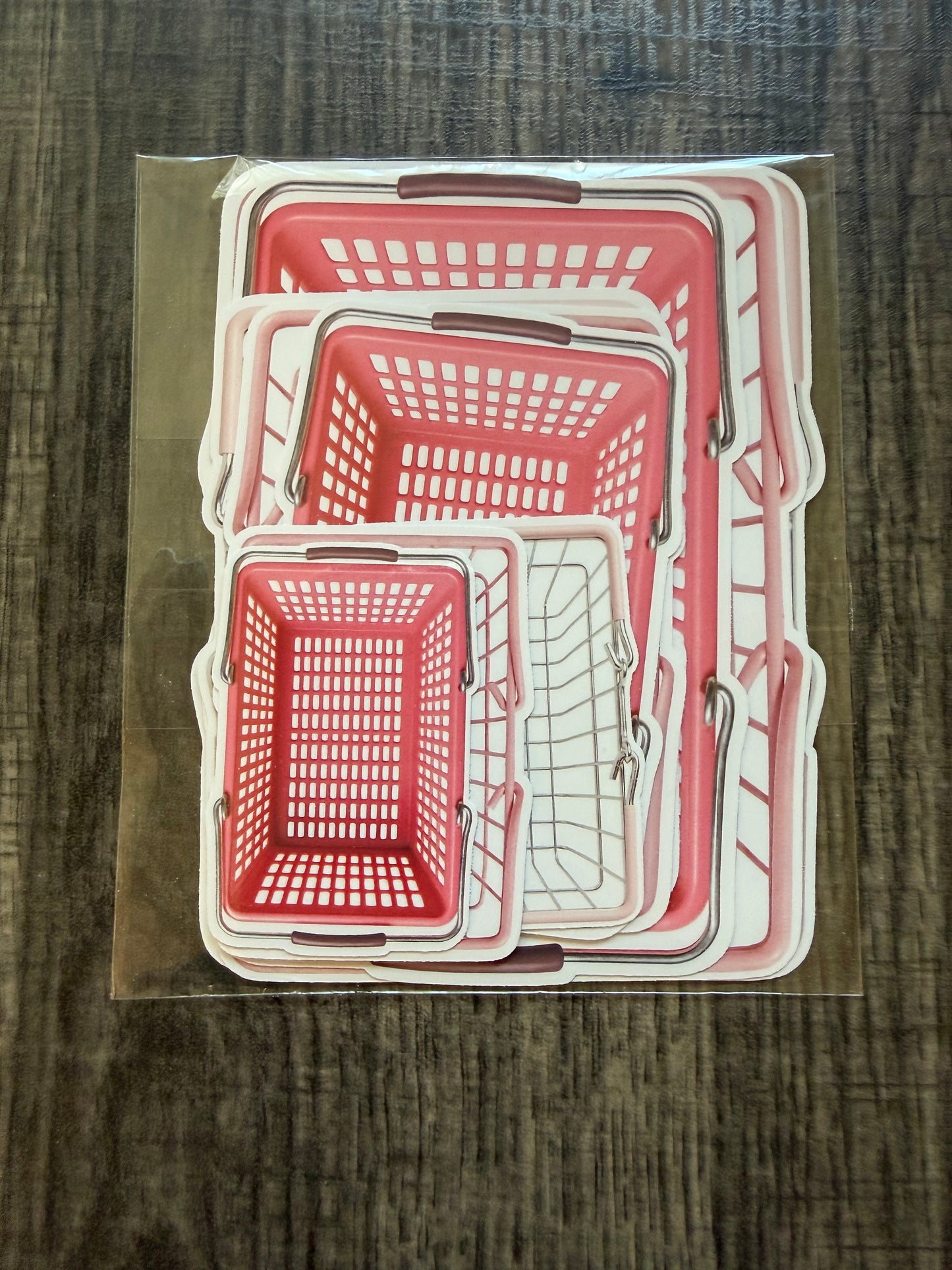 Pink Shopping Cart Flakes