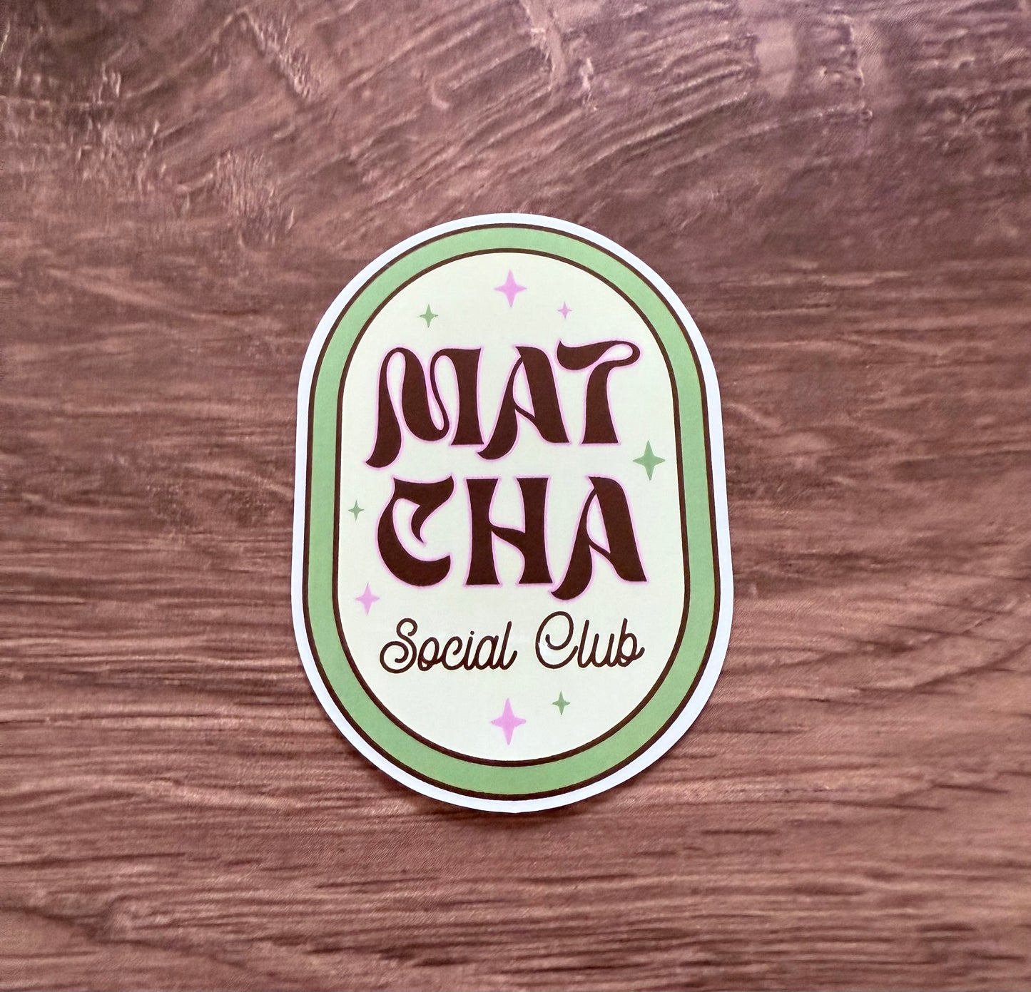 Matcha Social Club Sticker Diecut