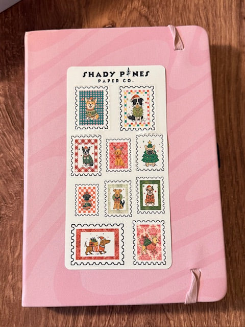 Holiday Dog Stamps