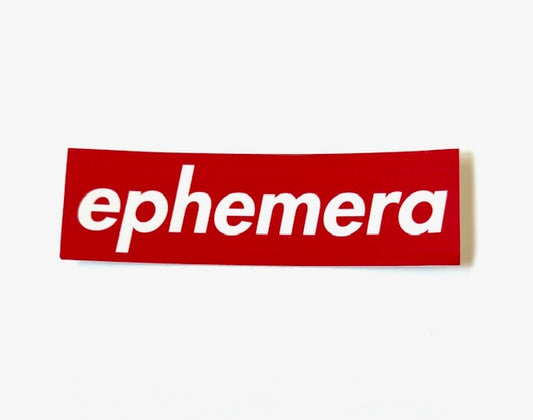 Ephemera Vinyl Sticker